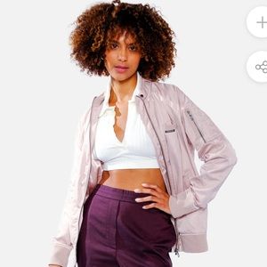 Members Only Pink Satin Jacket 🌸 ✨